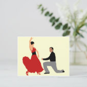 Ballroom Dancing Briefkaart (Staand voorkant)