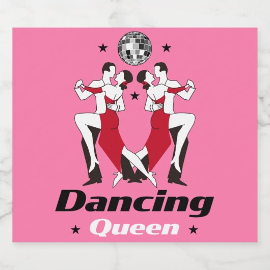 Ballroom Dancing Queen Sparkling Wijnetiket (Enkel label)