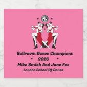Ballroom Dancing Queen Sparkling Wijnetiket (Enkel label)