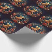 Ballroom Dans Paar Kerstmis Cadeaupapier (Hoek)