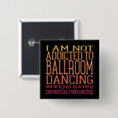 Ballroom-dansadvies | Financiering Vierkante Button 5,1 Cm (Voorkant /achterkant)