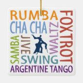 Ballroom-dansen Keramisch Ornament (Achterkant)
