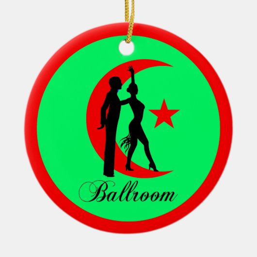 Ballroom dansen keramisch ornament (Voorkant)