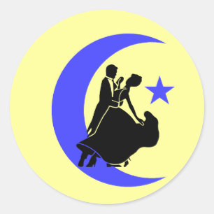 Ballroom-dansen Ronde Sticker