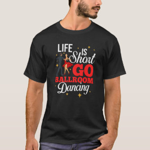 Ballroom dansende Beginner Music Dancer Lessen T-shirt
