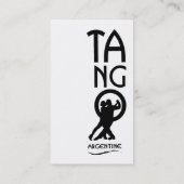 Ballroom Dansers Doen Tango Dans Instructeur Visitekaartje (Achterkant)