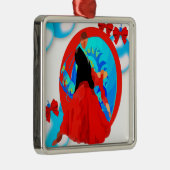 Ballroom dansers met Ornamenten en strikken kerst (Rechts)