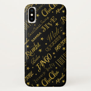 Ballroom dansstijlen overal patroon iPhone x hoesje