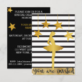 Ballroom Moderne Danser Piruette VIP uitnodiging (Voorkant / Achterkant)