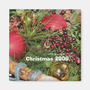 Balls Beads Evergreens Kerstfeestdag Magnet Magneet