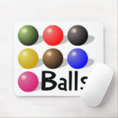 Balls Mousepad voor Snooker Players en ALL! Muismat (Met muis)