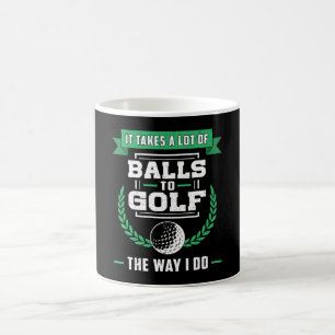 Balls Of Golf Player Golfing Sports Funny Koffiemok