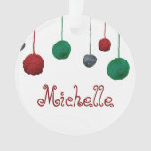 Balls of Yarn Crafty Holiday / Votre texte (devant)