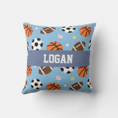 Balls patroonbakken Sportruimte Decor Pillow Kussen (Achterkant)