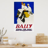 Bally, Chaussures pour l'hiver, Poster de ski (Cuisine)