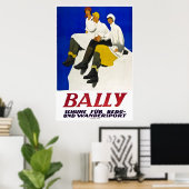 Bally, Shoes for Winter, Ski Poster (Thuiskantoor)