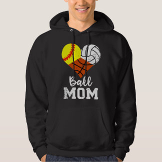 Balmama Funny Softbal Volleybal Basketbal Mama Hoodie