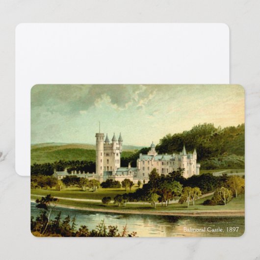 Balmoral Castle 1897, herstelde hoge resolutie (Voorkant / Achterkant)