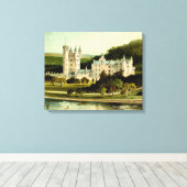 Balmoral Castle 1897, herstelde hoge resolutie Canvas Afdruk (Insitu (Houten vloer))