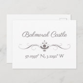 Balmorele Castle Latitude en Briefkaart van de Len (Voorkant / Achterkant)