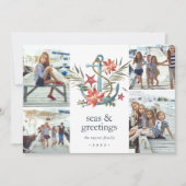 Balnéaire | Carte Collage photo de vacances côtièr (Devant)