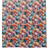 Balnéaire Coquillages Douche Rideau (Devant)