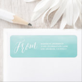 Balnéaire | Étiquette d'adresse de retour (En situation)