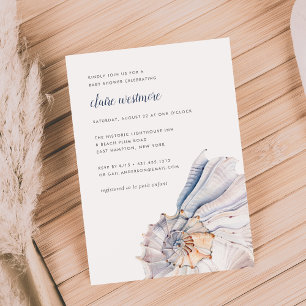 Balnéaire   Invitation Baby shower nautique