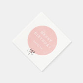 Balonpartij Napkin - Peach Servetten (Hoek)