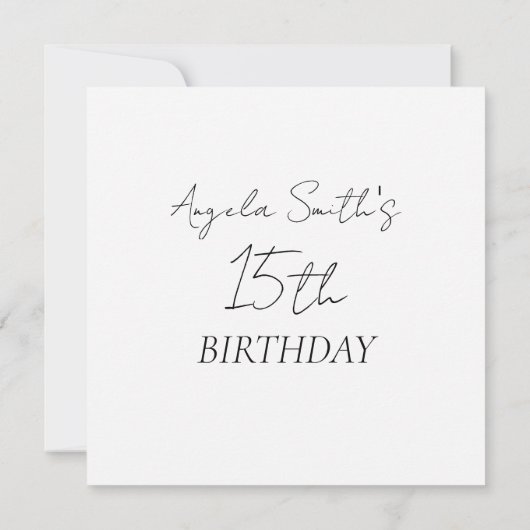 Balons modernes Invitation de fête d'anniversaire (Dos)