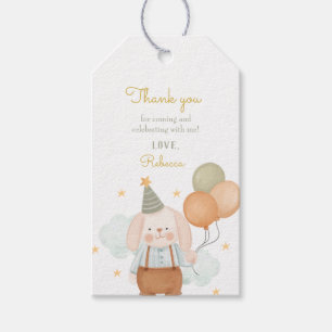 Baloons Pink Little Bunny Birthday Cadeaulabel