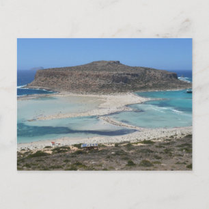 Balos Lagoon, Kreta Griekenland strand Briefkaart