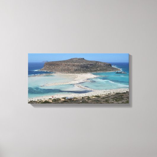 Balos Méditerranée Lagoon Plage Toile Imprimer (Recto)