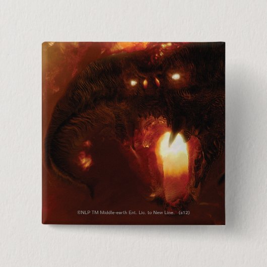 Balrog Vierkante Button 5,1 Cm (Voorkant)