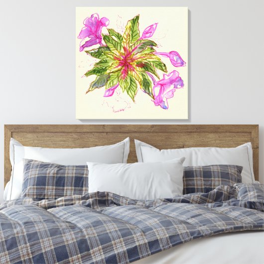 Balsam Bouquet Canvas Afdruk (Insitu (Slaapkamer))
