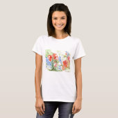 Balsam en Lobelia bloemen T-shirt (Voorkant volledig)