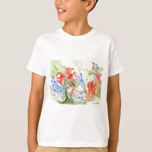 Balsam en Lobelia bloemen T-shirt
