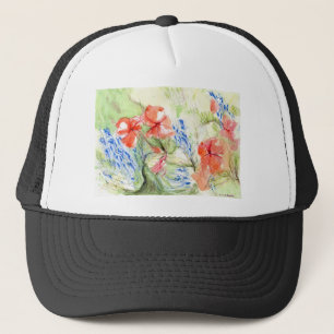 Balsam en Lobelia bloemen Trucker Pet