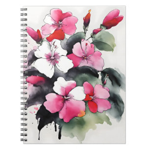 Balsemien - Watercolor bloemen Notitieboek