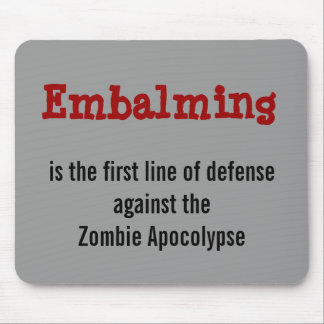 Balseming tegen de Zombie Apocolypse mousepad Muismat
