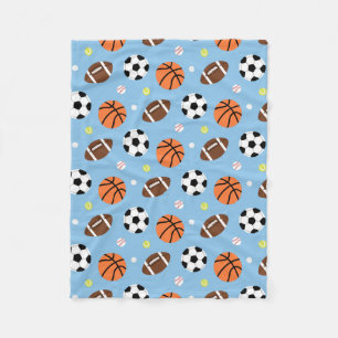 Balsport Thema Patroon Voor Jongens Fleece Deken