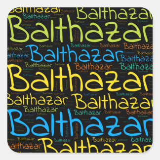 Balthazar Vierkante Sticker
