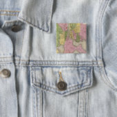 Baltimore 3 vierkante button 5,1 cm (In situ)