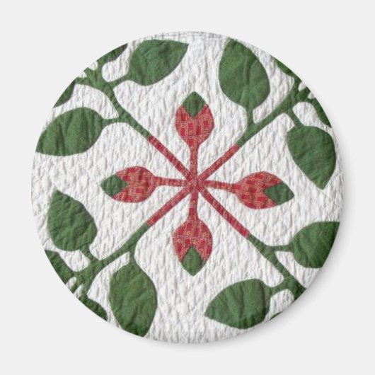 Baltimore album quilt block magneet (Voorkant)