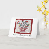 Baltimore Album Quilt c.1850 Carte de voeux (Fleur jaune)