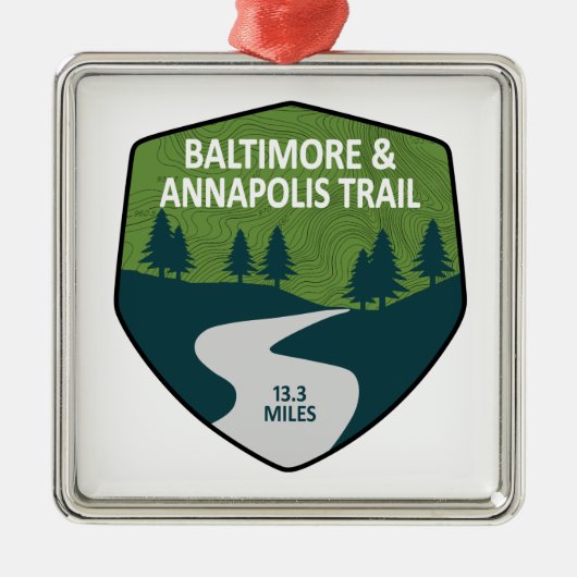 Baltimore & Annapolis Trail Metalen Ornament (Voorkant)