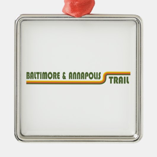 Baltimore & Annapolis Trail Metalen Ornament (Voorkant)