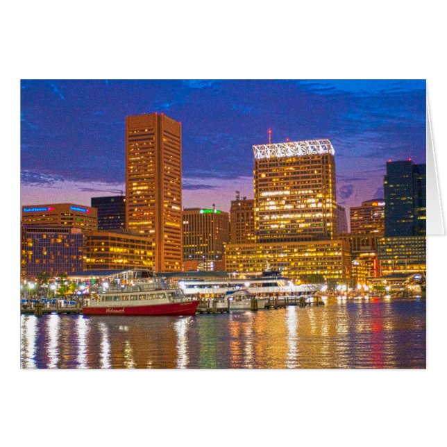 Baltimore bij nacht (Voorkant Horizontaal)