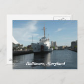 Baltimore, carte postale du Maryland (Devant / Derrière)