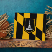 Baltimore City Flag Plaque Fotoplaat (Zijkant)